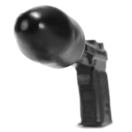 OXBALLS ButtZooka Pure Platinum Silicone Buttplug — Black, 10.5 in - OX3313