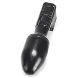 OXBALLS ButtZooka Pure Platinum Silicone Buttplug — Black, 10.5 in - OX3313