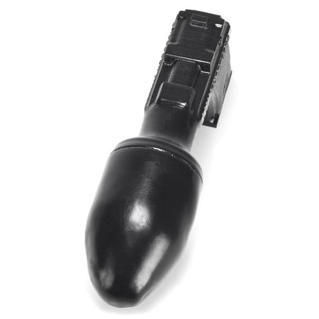 OXBALLS ButtZooka Pure Platinum Silicone Buttplug — Black, 10.5 in - OX3313