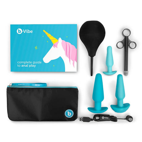 b-Vibe Anal Training & Education Set — Blue (7-piece) - BV0734