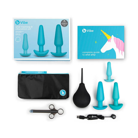 b-Vibe Anal Training & Education Set — Blue (7-piece) - BV0734