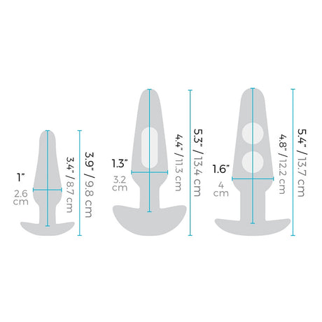 b-Vibe Anal Training & Education Set — Blue (7-piece) - BV0734