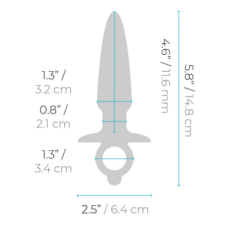 b-Vibe Sleek Tapered Silicone Anal Plug — Intermediate Training - BV9723