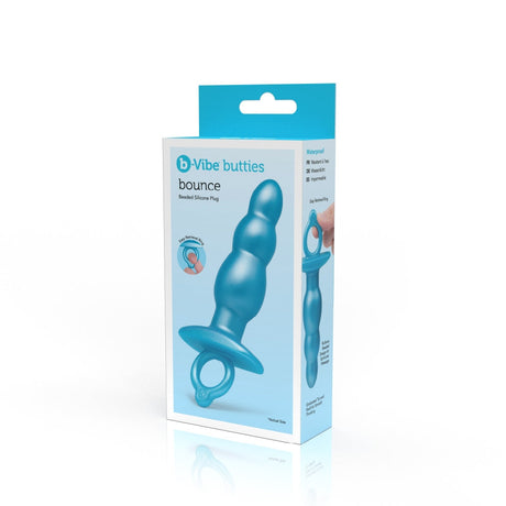 b-Vibe Bounce Beaded Silicone Anal Plug — Waterproof, Textured - BV9747