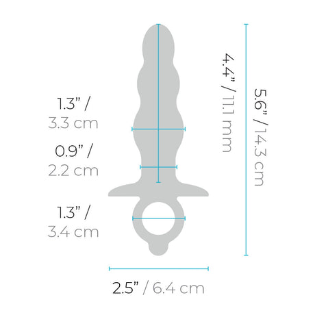 b-Vibe Bounce Beaded Silicone Anal Plug — Waterproof, Textured - BV9747