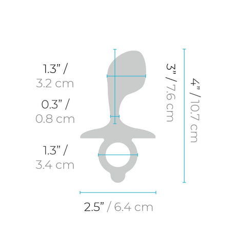 b-Vibe Bulb Prostate Plug — Silicone, 3 in Insertable - BV9754