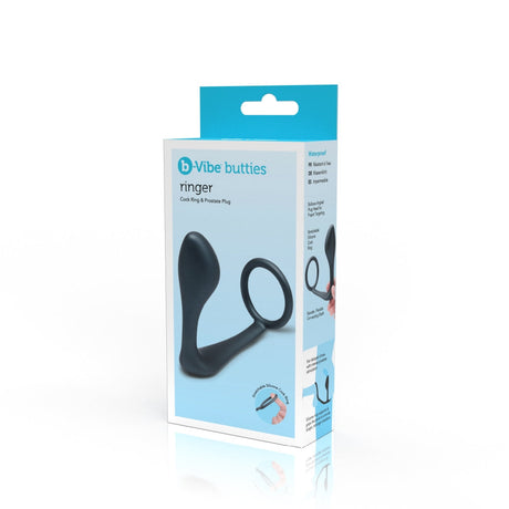 b-Vibe Ringer Cock Ring & Prostate Plug (Silicone, Waterproof) - BV9778