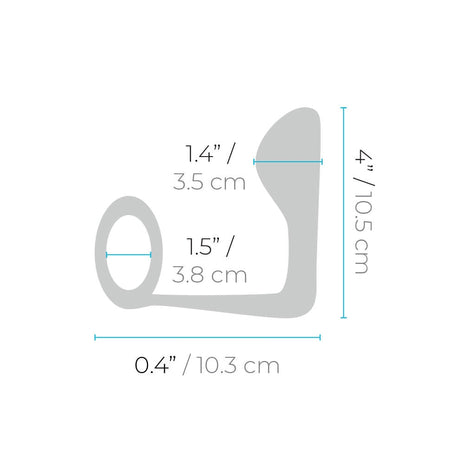 b-Vibe Ringer Cock Ring & Prostate Plug (Silicone, Waterproof) - BV9778