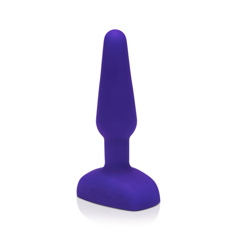 b-Vibe Trio Plug — Medium 3-Motor Vibrating Anal Plug (Purple) - BV0242