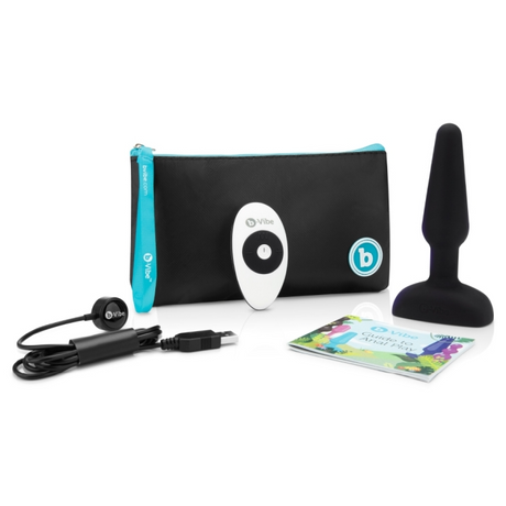 b-Vibe Trio Plug — Vibrating Anal Plug (Black), 3 Motors, Silicone - BV0259