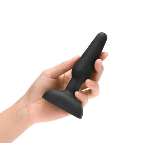 b-Vibe Trio Plug — Vibrating Anal Plug (Black), 3 Motors, Silicone - BV0259