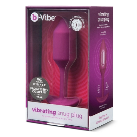b-Vibe Vibrating Snug Plug — Size 2 (Rose) - BV1174