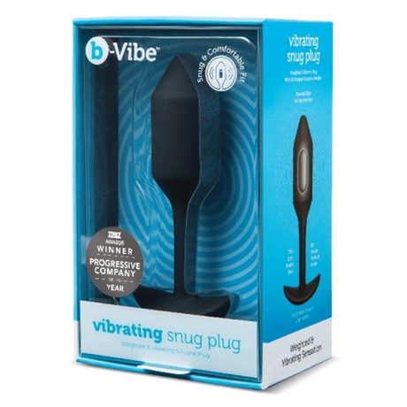 b-Vibe Vibrating Snug Plug 2 — Black - BV1181