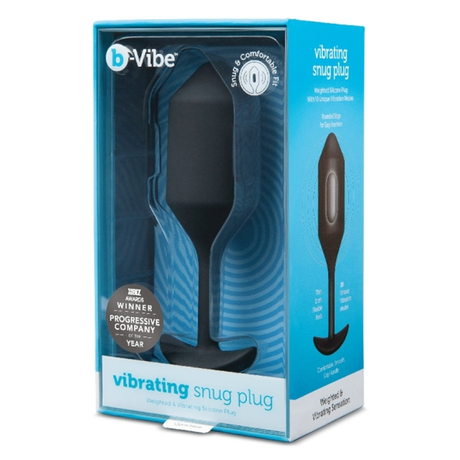 b-Vibe Vibrating Snug Plug 4 — Black - BV1204