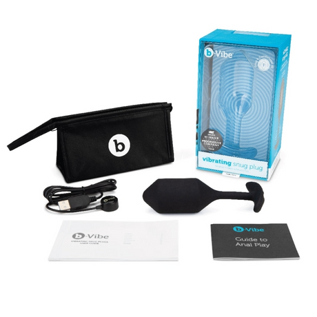 b-Vibe Vibrating Snug Plug 4 — Black - BV1204