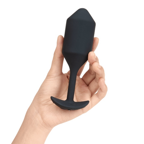 b-Vibe Vibrating Snug Plug 4 — Black - BV1204