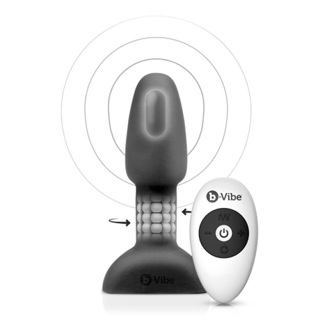 b-Vibe Rimming Plug Petite, Rotating & Vibrating Anal Plug — Black - BV1454