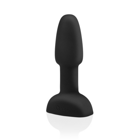 b-Vibe Rimming Plug Petite, Rotating & Vibrating Anal Plug — Black - BV1454