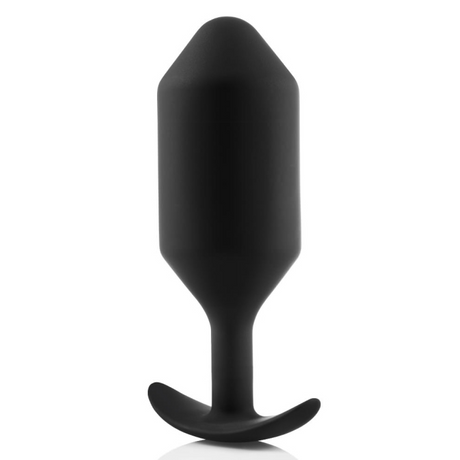 b-Vibe Snug Plug 6 — Weighted Silicone Anal Plug, 515 g, Black - BV1806