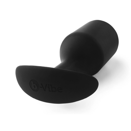 b-Vibe Snug Plug 6 — Weighted Silicone Anal Plug, 515 g, Black - BV1806