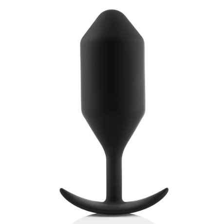 b-Vibe Snug Plug 5 — Weighted Silicone Anal Plug, Black - BV2035