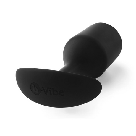 b-Vibe Snug Plug 5 — Weighted Silicone Anal Plug, Black - BV2035