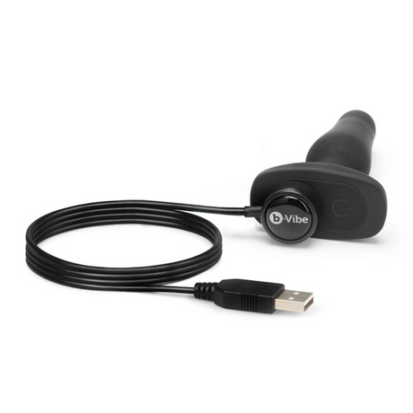 b-Vibe Novice Plug — Small Silicone Vibrating Anal Plug, Black - BV2246