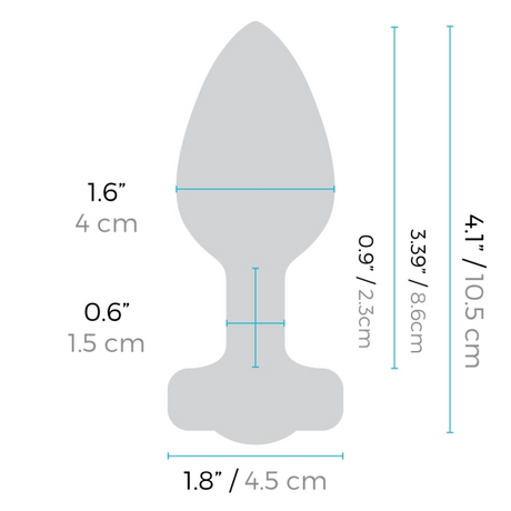 b-Vibe Vibrating Jewel Plug — M/L, Emerald Green - BV2407