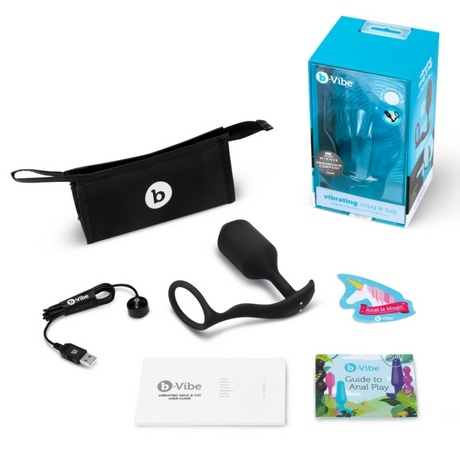 b-Vibe Vibrating Snug & Tug XL — Black - BV2421