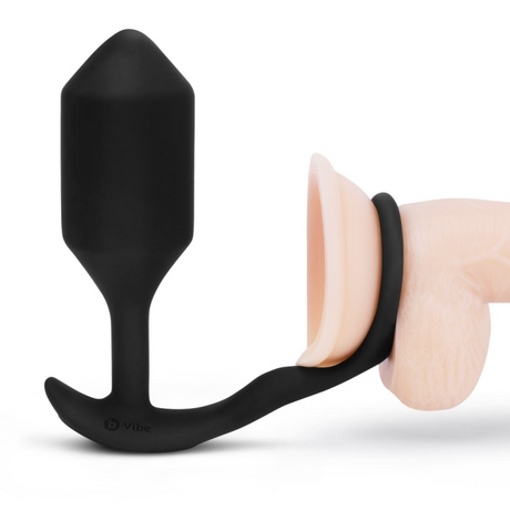 b-Vibe Vibrating Snug & Tug XL — Black - BV2421