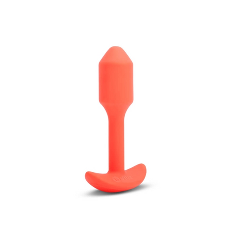 b-Vibe Vibrating Snug Plug, Size S — Orange - BV2438
