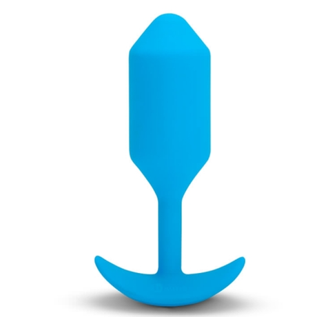 b-Vibe Vibrating Snug Plug L — Blue - BV2445