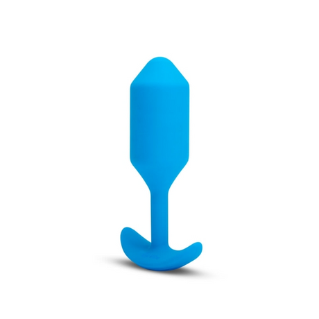 b-Vibe Vibrating Snug Plug L — Blue - BV2445