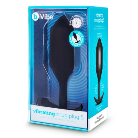 b-Vibe Vibrating Snug Plug XXL, Black - BV2452
