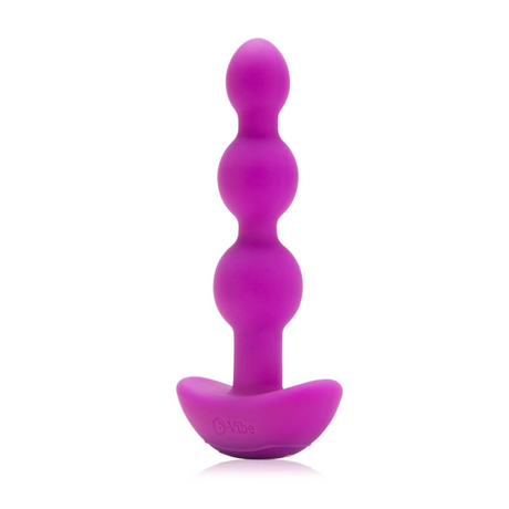 b-Vibe Triplet Vibrating Anal Beads, Fuchsia — 4.6" Insertable - BV2740