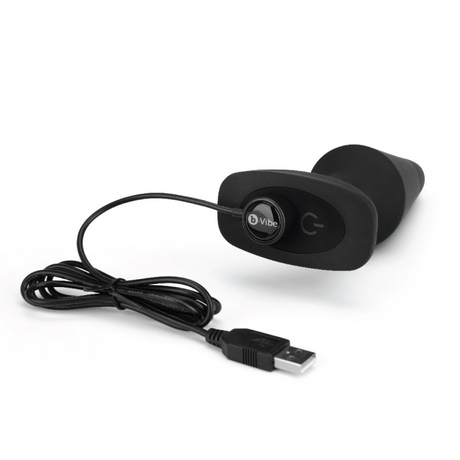 b-Vibe Rimming Plug XL — Extra-Large Vibrating Anal Plug, Black - BV2843
