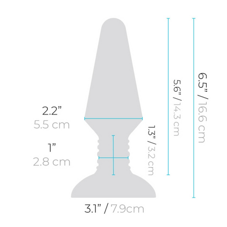 b-Vibe Rimming Plug XL — Extra-Large Vibrating Anal Plug, Black - BV2843