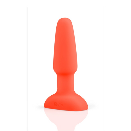 b-Vibe Rimming Plug 2 — Orange Rotating & Vibrating Butt Plug - BV4216