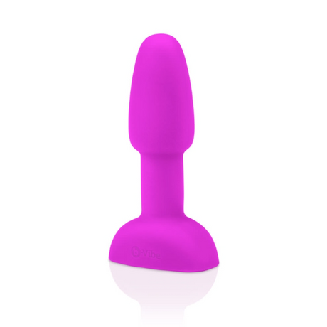 b-Vibe Rimming Plug Petite — Vibrating Anal Plug, Fuchsia - BV4223