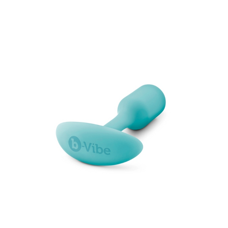 b-Vibe Snug Plug 1 — Small Weighted Silicone Anal Plug, Mint - BV5109