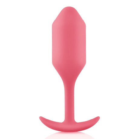 b-Vibe Snug Plug 2 Weighted Butt Plug, Coral - BV5130