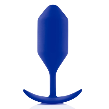 b-Vibe Snug Plug 4 Weighted Anal Plug — Navy - BV5178