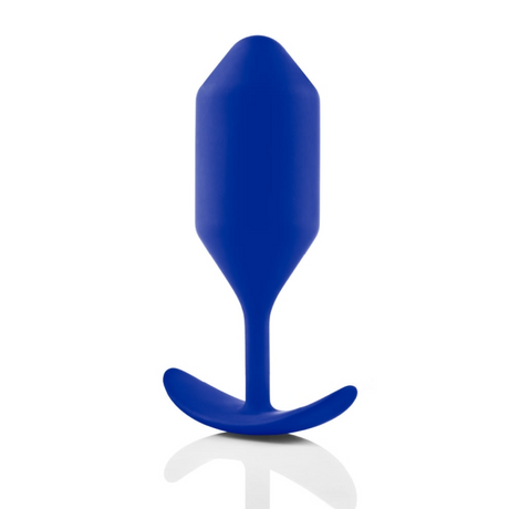 b-Vibe Snug Plug 4 Weighted Anal Plug — Navy - BV5178