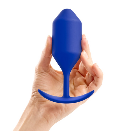 b-Vibe Snug Plug 4 Weighted Anal Plug — Navy - BV5178