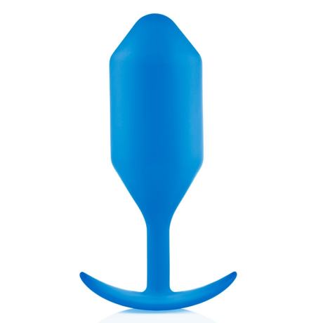 b-Vibe Snug Plug 5 Weighted Butt Plug — Blue - BV5192
