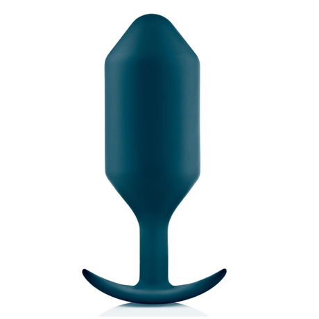 b-Vibe Snug Plug 6 Weighted Silicone Butt Plug — Marine - BV5208