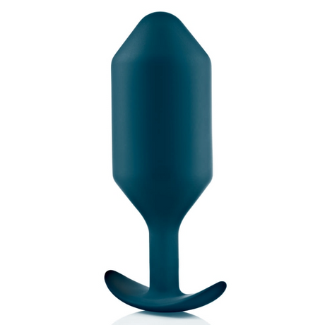 b-Vibe Snug Plug 6 Weighted Silicone Butt Plug — Marine - BV5208