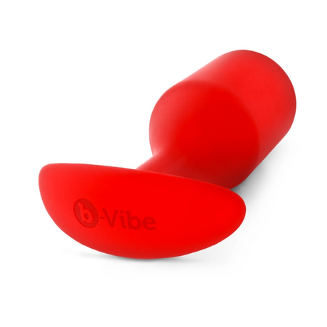 b-Vibe Snug Plug 6 — Weighted Silicone Plug 515 g, Red - BV5215