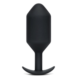 b-Vibe Snug Plug 7 — Weighted Butt Plug, Black - BV5222