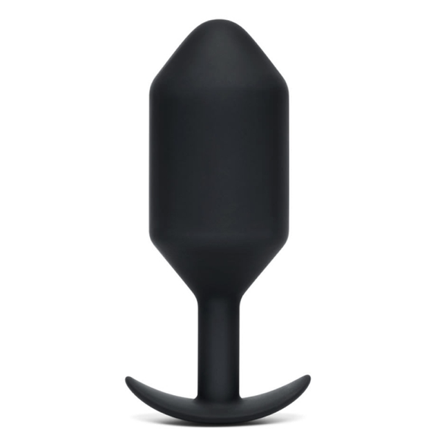 b-Vibe Snug Plug 7 — Weighted Butt Plug, Black - BV5222